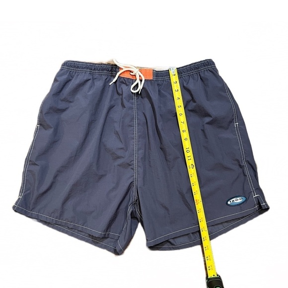 🏝️ Izod Swim Trunks | Navy Blue | Lined | Drawstring Waist | Men's Size 2X - Picture 9 of 11